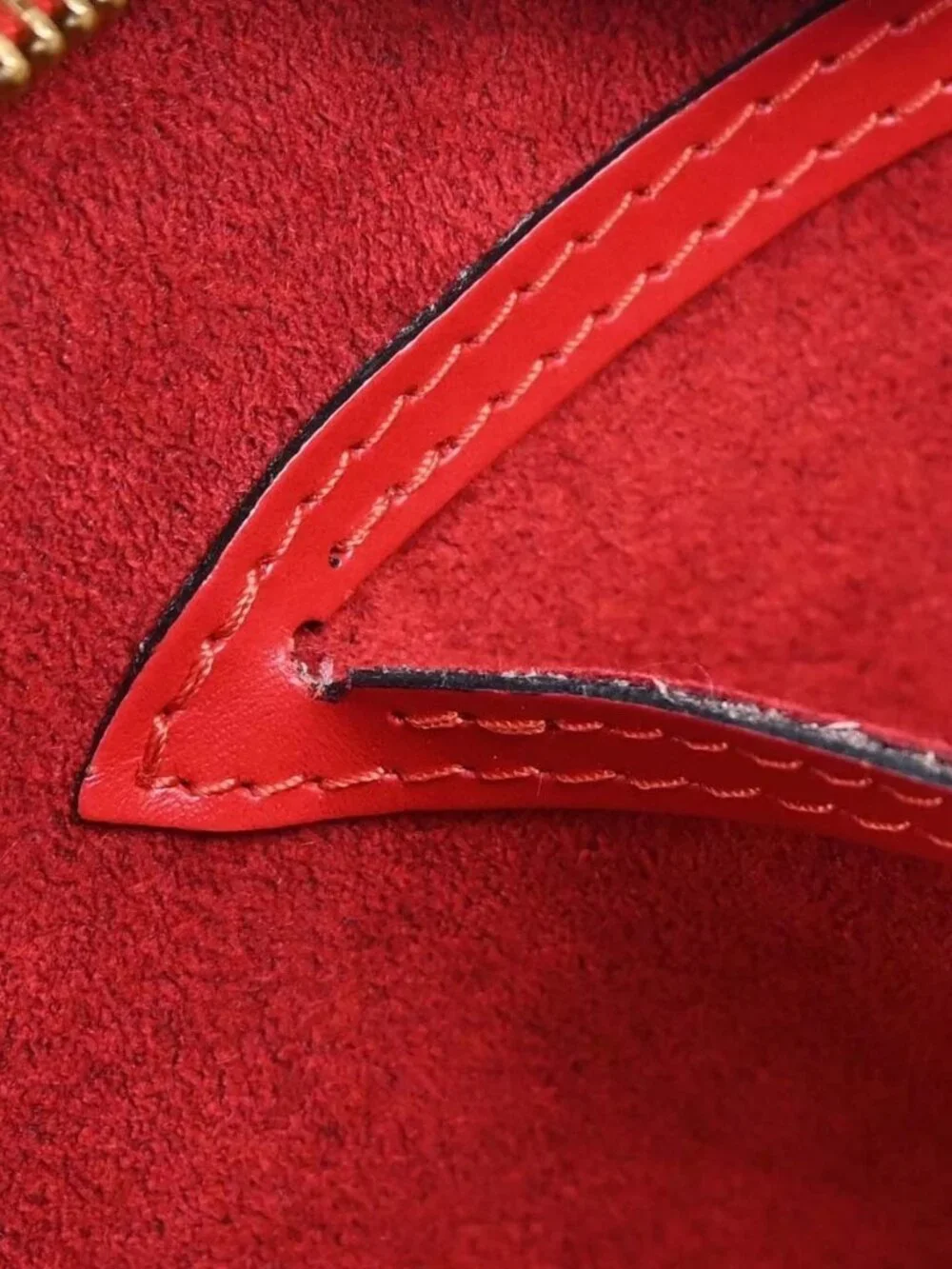 Louis Vuitton Red Epi Saint Jacques Tote Handbag M52277